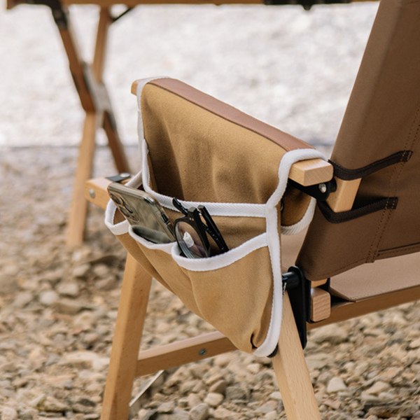 Outdoor Camp Chair Side Pocket Stol Armstöd Organizer Magasin Snack Bag Mugghållare Organizer