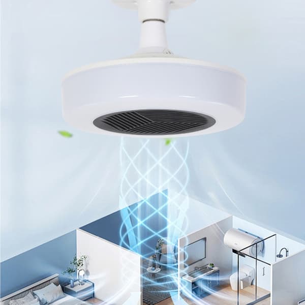 Baderom LED Taklampe med Varmevifte og Integrert Belysning