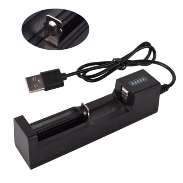 Batteriladdare med IC-skydd 1-plats batteridocka USB