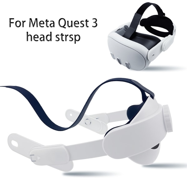 Ersättningshuvudband för Meta Quest 3 VR-tillbehör Justerbart Minska huvudtrycket för Meta Quest 3-rem White