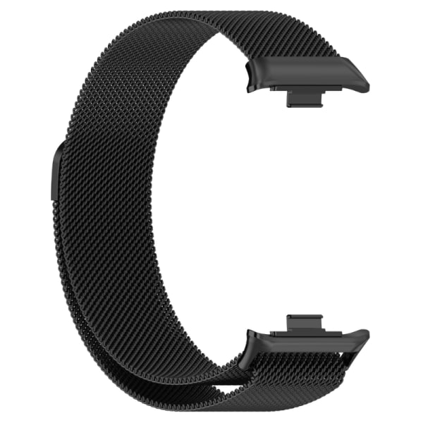 Magnetisk armband i rostfritt stål för Band 8 Pro Smart Armband Metal Sportswatch Band anti-scratch Svettsäker rem Black