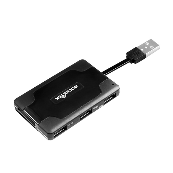 Rocketek SCR8 USB 2.0 för smart minneskortläsare USB SD TF M2 MS Bankkort ID Sim-kort allt i ett för elektronisk EMV B