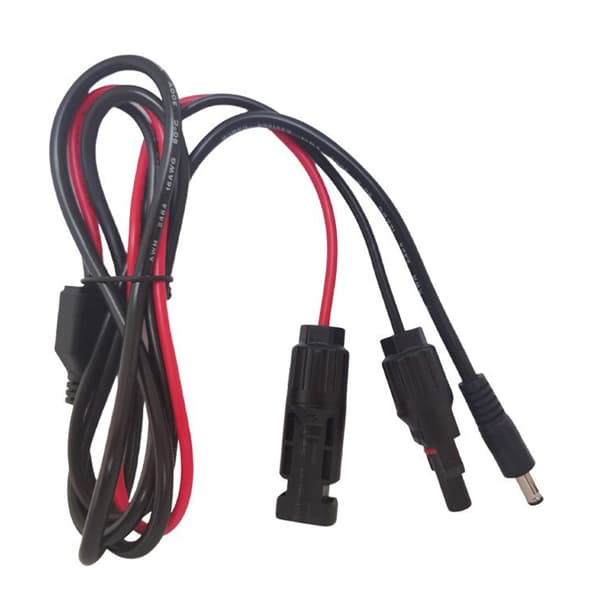 Solar Panel Plugg til 5.5mmx2.1mm Hann Adapter Kabel Konvertere 5.5x2.1mm