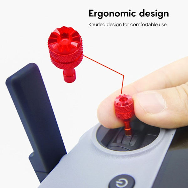 Minifjärrkontroll Joystick Control Sticks för Mini3 Pro/Mini4 Pro/Air 3 flygplan Hållbar och kompakt ersättningsdel Red