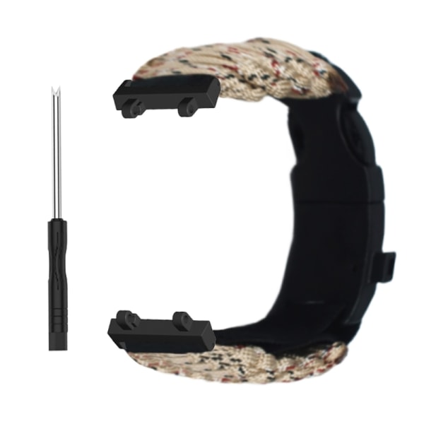 Vävd nylon Lämplig för AmazfitT Rex 2 Smartwatch Tillbehör Armbandsbyte Armband Bälte Andas Desert camouflage