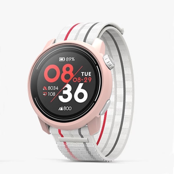 För Coros Pace 3- watch Skyddsfodral Lättvikts anti-scratch hårt hölje Skyddsskal Stötsäkert PC- case cover Red