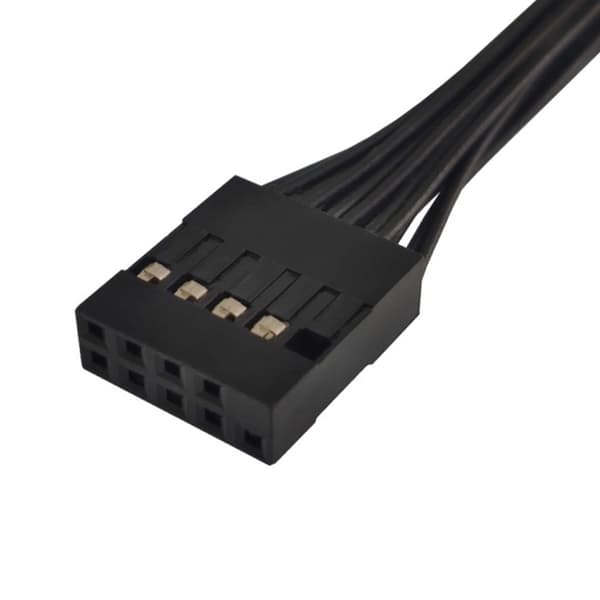 Hovedkort 9-pinners USB2.0-header 1 til 2 forlengelsesadapteromformerkabel 10 cm