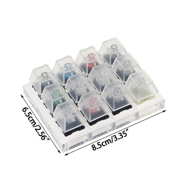 12 Key Cherry MX Switch Tester Transparent Keyboard Shaft Testing Tool