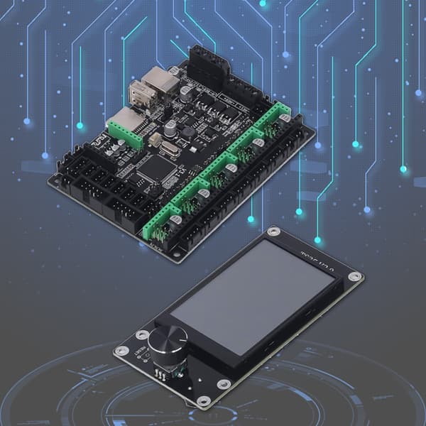 3D Printer Motherboard HPDXS002154 Med TFT Display Sæt 6 Akser Motor