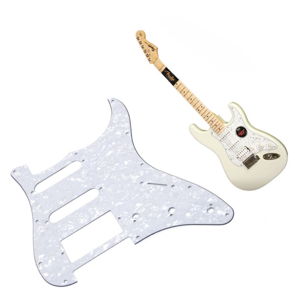 Elektrisk gitarr pickguard 3-lagers anti-scratch för FD ST SS-Double Parts Wh