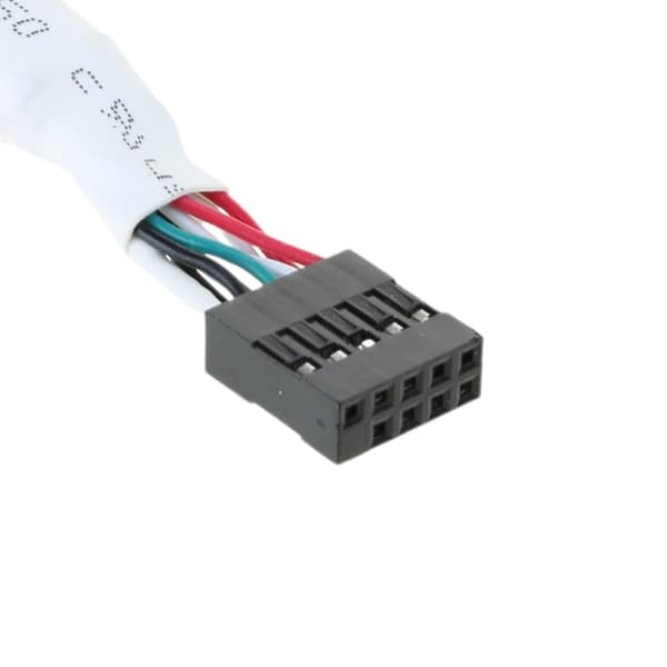 Hovedkort USB 2.0 9Pin til 2x 9 Pin Skjermet Kabel Eliminerer Interferens