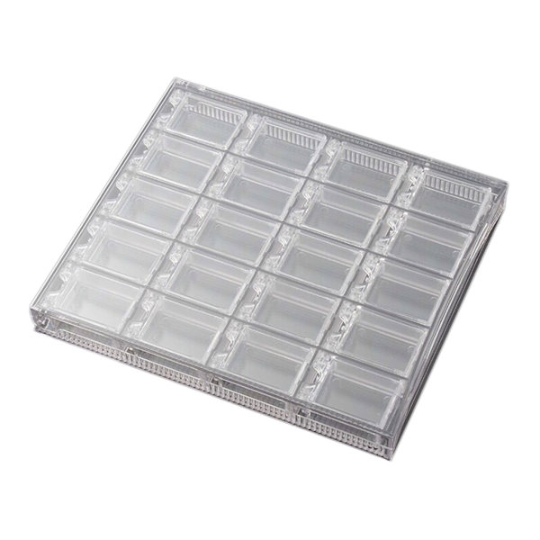 20 Fack Klar Förvaringslåda för Smycken Nagel Strass Pärlor Behållare Display Organizer Hållare Multifunktionella Lådor