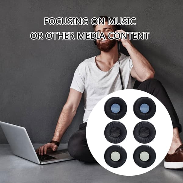 Premium hodetelefonputer myk svamp erstatning øreputer for Studio Blue Net
