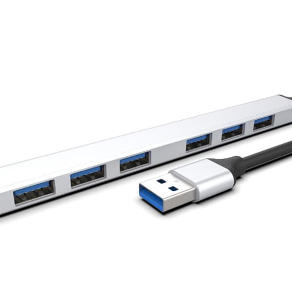 USB HUB Aluminium Dokkingstasjon USB Splittere for Datamaskinlading D