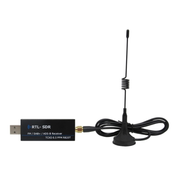 Multifunktionell digital SDR-mottagare Bredbandsprogramvara mottagare 100KHz-1,7GHz USB gränssnitt för radio-TV-sändningar