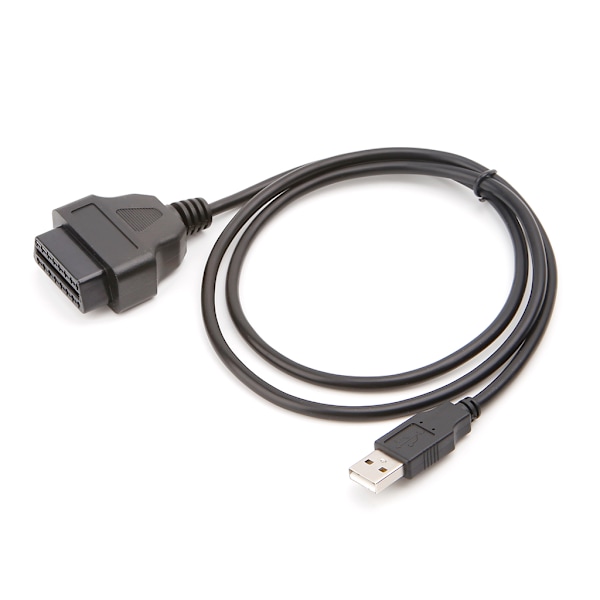 16-pin OBD2 til USB-port oplader adapter kabel stik diagnostisk værktøj