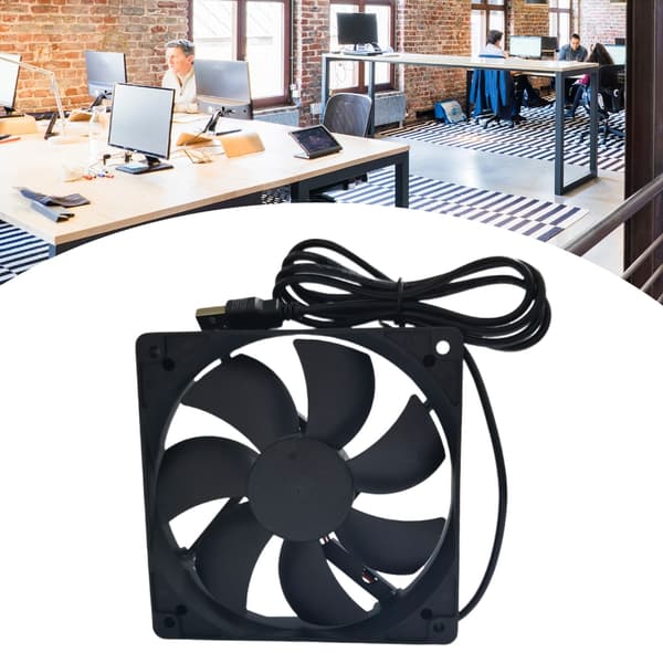 USB-blæser 5V 12025 12CM køleblæser til computerkabinet, chassis, router, set-top-blæser