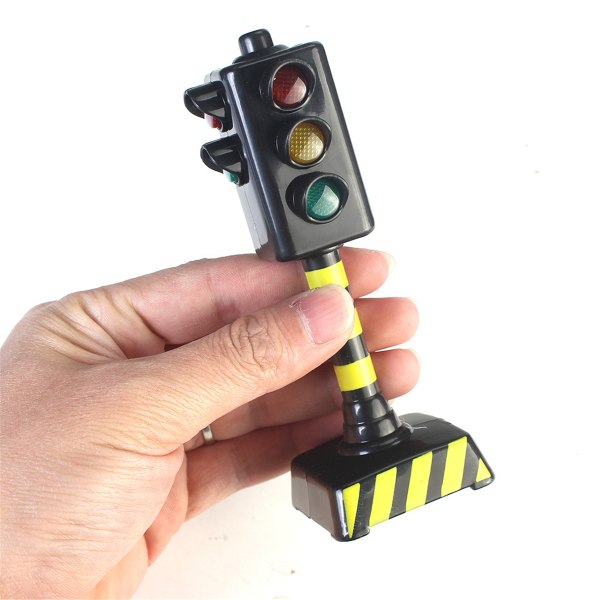 5'' Miniatyr trafiksignal realistiskt trafikljus LED-lampa för hobbybyggande Järnvägsspår Modell Pojke Flickor Favors