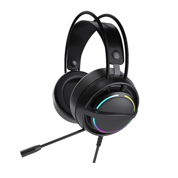 PSH-100 Gaming Headset med Mikrofon RGB Kablede Høretelefoner 7.1 Surround Sound Computer Gaming Headset til PC Laptop