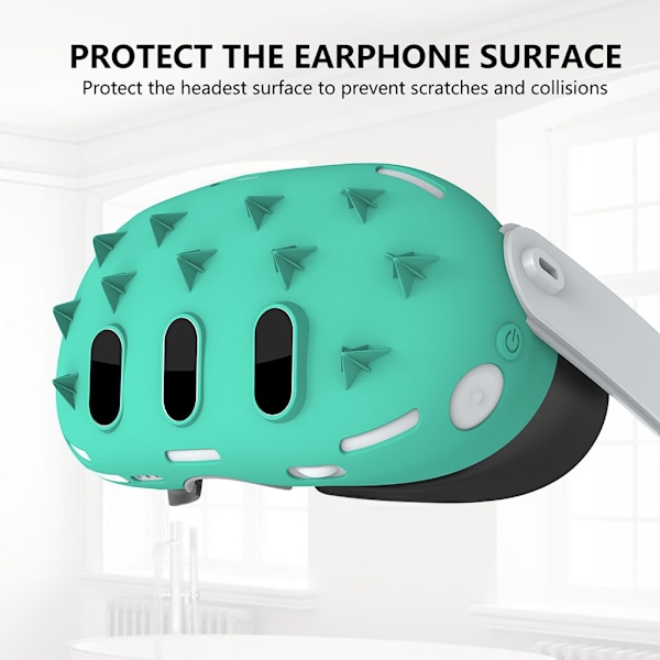 Komplett 7-delat tillbehörssats för VR- cover, handkontrollsgrepp Rocker Cover Face Covers Skydda helt Red