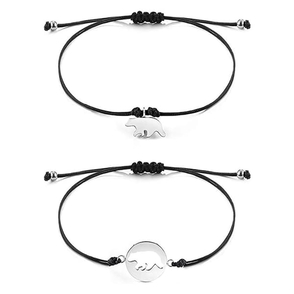 Søde bjørne-matchende armbånd gave til mor, datter, bedstemor og barnebarn