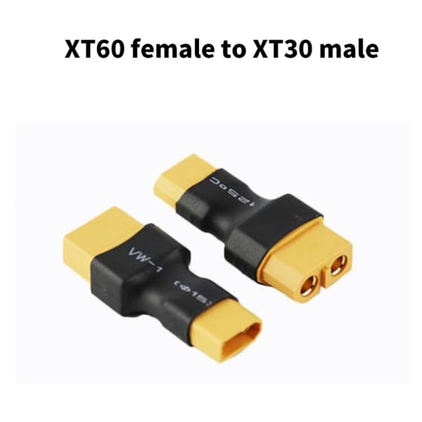 4 stk. XT60 til XT30 batteriladerladeadaptere for FPV-droner