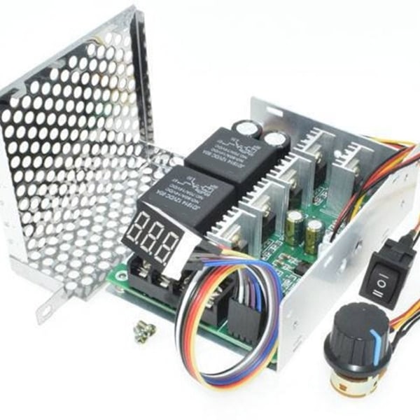 PWM-moottorin nopeudensäädin DC10-55V digitaalinen kaksisuuntainen nopeudensäädin Multicolor With shell
