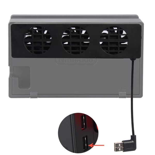DC 5V Bærbar USB-køleblæser Spiltilbehør til Switch 3 gear justerbar