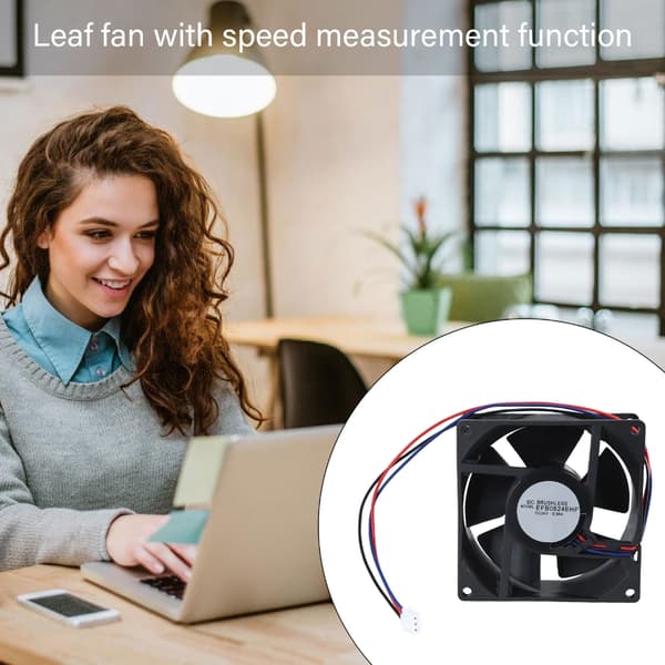 Køleventilator EFB0824EHF 80x80mm 8CM Ventilatorhastighedsmåling til computer/server