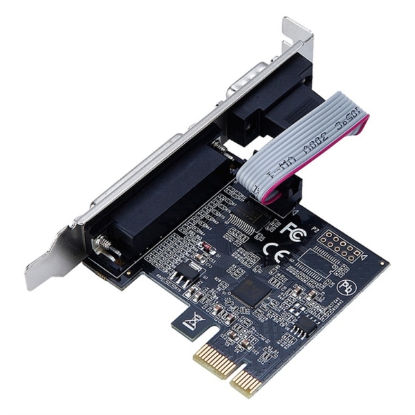 PCI Express RS232 seriell port COM & DB25 skrivare parallellport LPT expansionskort adapter omvandlare