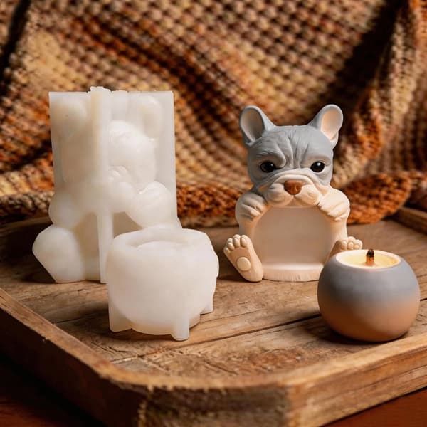Charm Dog Silikonform Perfekt för DIY-konst och presenttillverkning