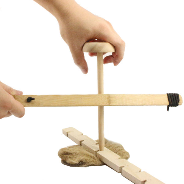 Bow Drill Friction Fire Starter Primitive Wood Outdoor Survival Drilling Tool