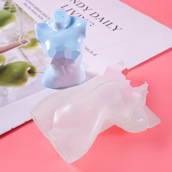 3D Manlig Kvinnlig Kropp Ljus Gjutform UV Kristall Epoxiharts Form 5