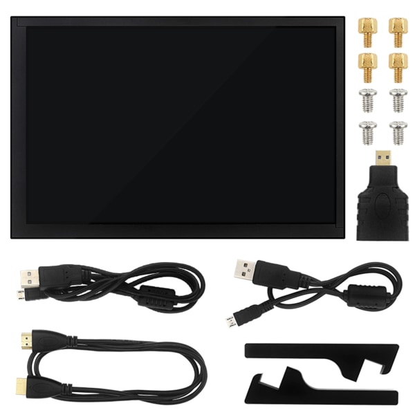 10,1 tums Raspberry Pi 4B för pekskärm IPS Kapacitiv LCD 1280x800 skärm med akrylhållare Monitor för JetsonNAN