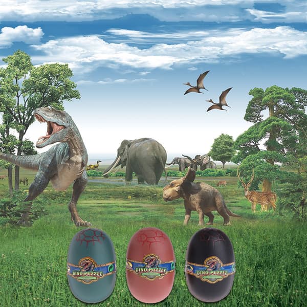 Fargerike Dinosaur Egg Klekking Voksende Dinosaur Pynt Tilsett Vann Voks Morsomt