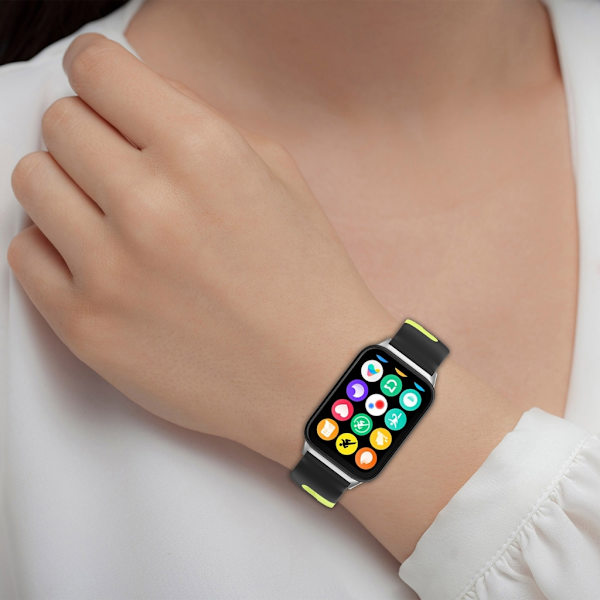 Sportband i silikon Bekväma och snygga ersättningsremmar Smartwatch-tillbehör för Smart Band 8 Pro Durable Black red