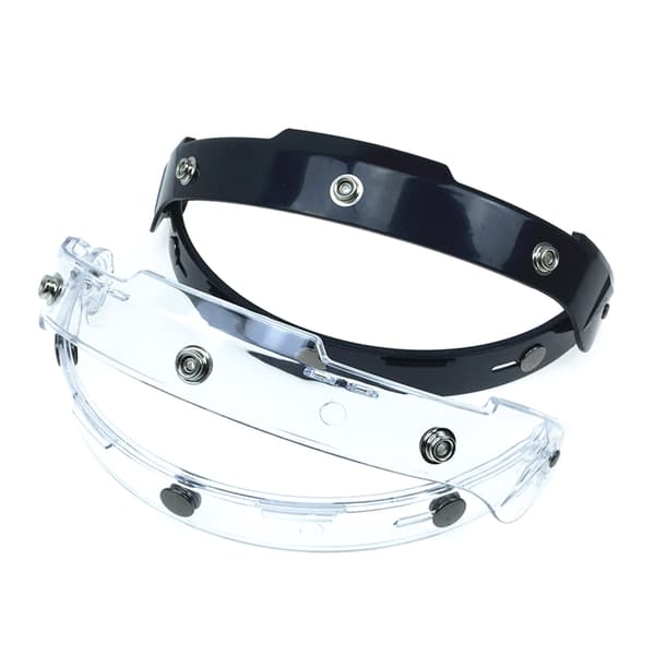 Motorcykler Sort UV-adapter Flip Up Base-tilbehør til Snaps Bubble Shield White