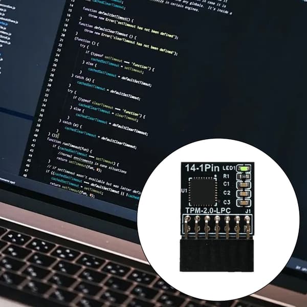 TPM2.0 Sikkerhedsmodul 14Pin LPC Computer Adapter Udskiftningsforbindelse