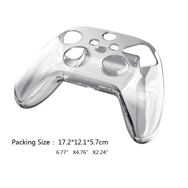 Clear Crystal Protective Cover for Shell för Xbox Series X Game Console Controller Skyddsskal för case Transparent
