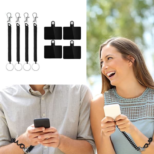 Uttrekkbar snor for de fleste mobiltelefoner, universell elastisk stropp