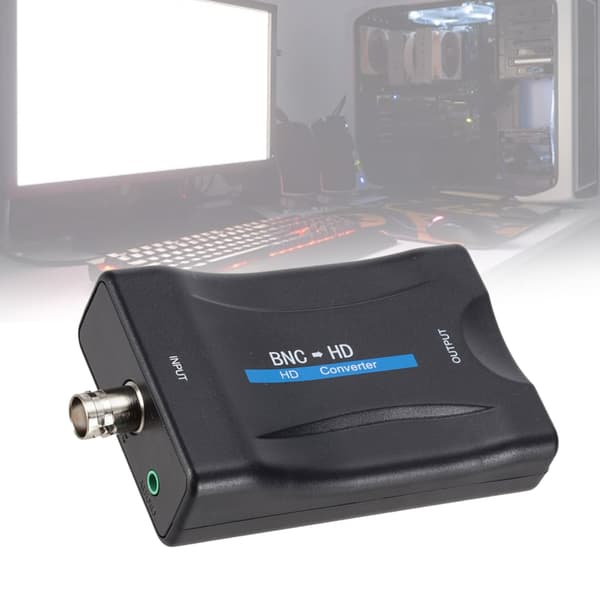 Koaksial BNC til Multimedia Interface Adapter Converter For Analog Video Input