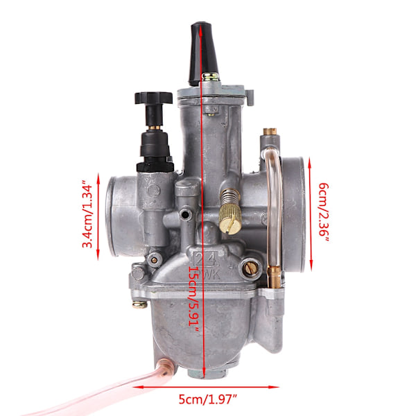 Holdbar PWK 24 mm Karburator Racing Karburator Egnet Scooter JOG DIO RTL250 CR80