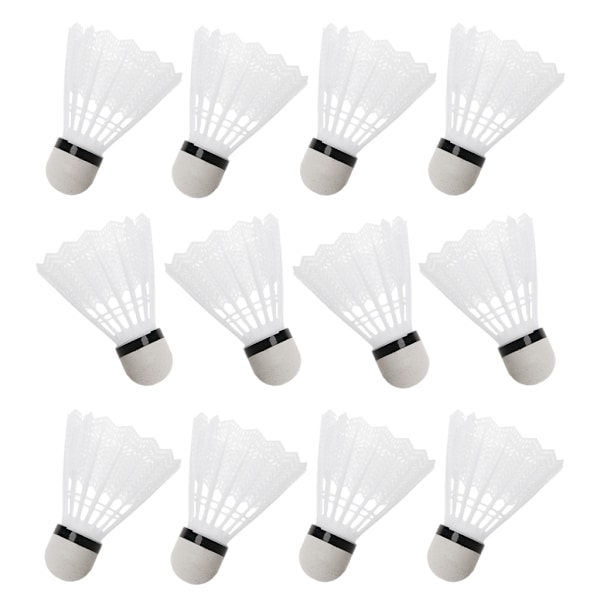 12 st Vita Badminton Plastbollar Inomhus Utomhus Gym Sporttillbehör