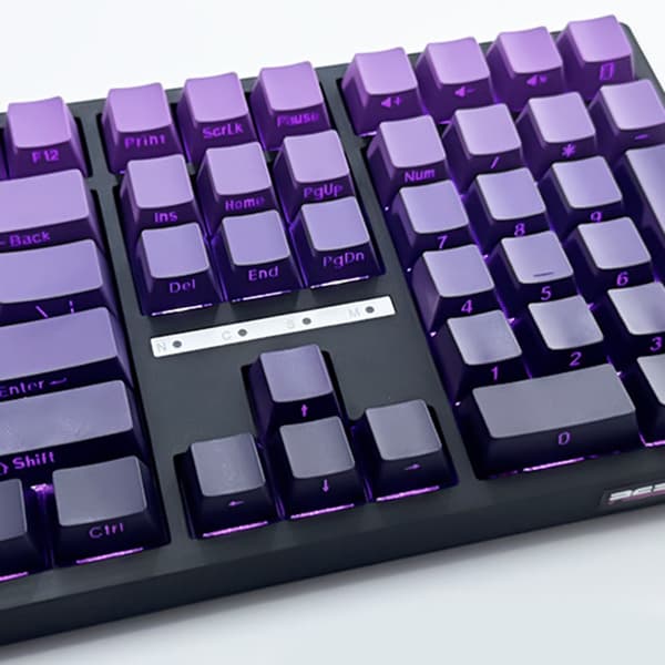134 stk. Double Shot Keycaps Egendefinerte Keycap-sett Dye Sub Sidebelyste Bakbelyste Keycaps