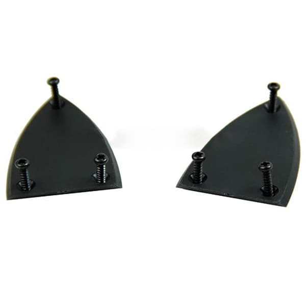 2st Svarta Truss Rod Cover Skruvar För Gitarr 3 Hål Gitarrdelar Tillbehör Nya