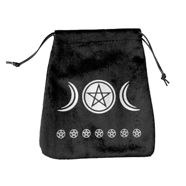 Altare Dragsko Tarotkort Förvaringsväska Smyckespåse för Tarotentusiaster Tärningar Hållare Väska Påse Smyckesväskor Black 11