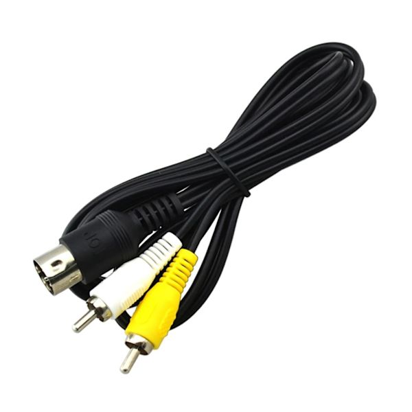 1,8 meter Standard AV-kabel RCA-tilkobling for SEGA Mega Drive 1