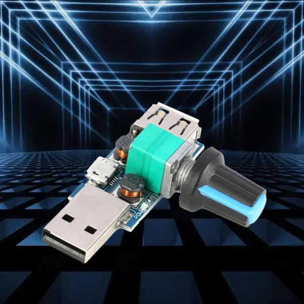 5W USB Ventilator Hastighed Trinløs Regulator Modul USB Hastighedsregulator 5V USB