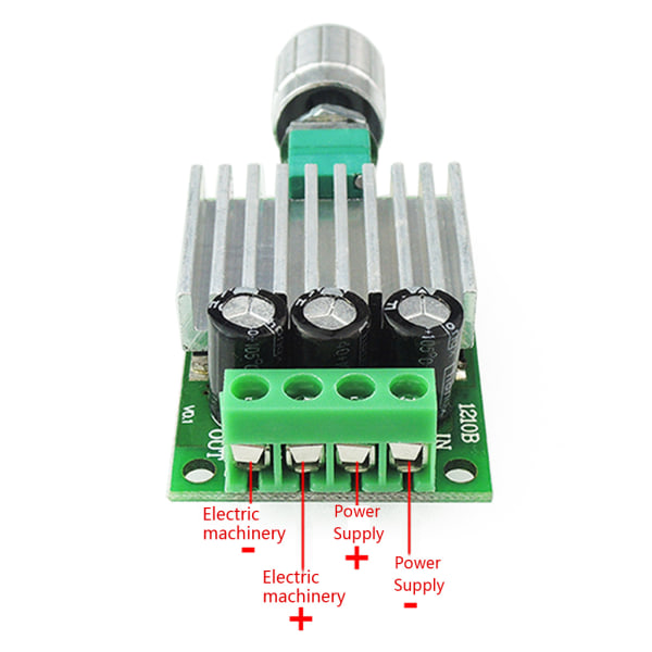 12V 24V 10A Hastighetsregulator PWM för DC Motor Control Supply Justerbar Spänningsregulator Motor Speed Controller