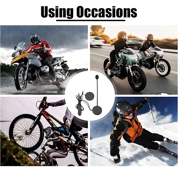 Hjälmheadset med högtalare & knappmikrofon Hjälmhögtalare för livespel